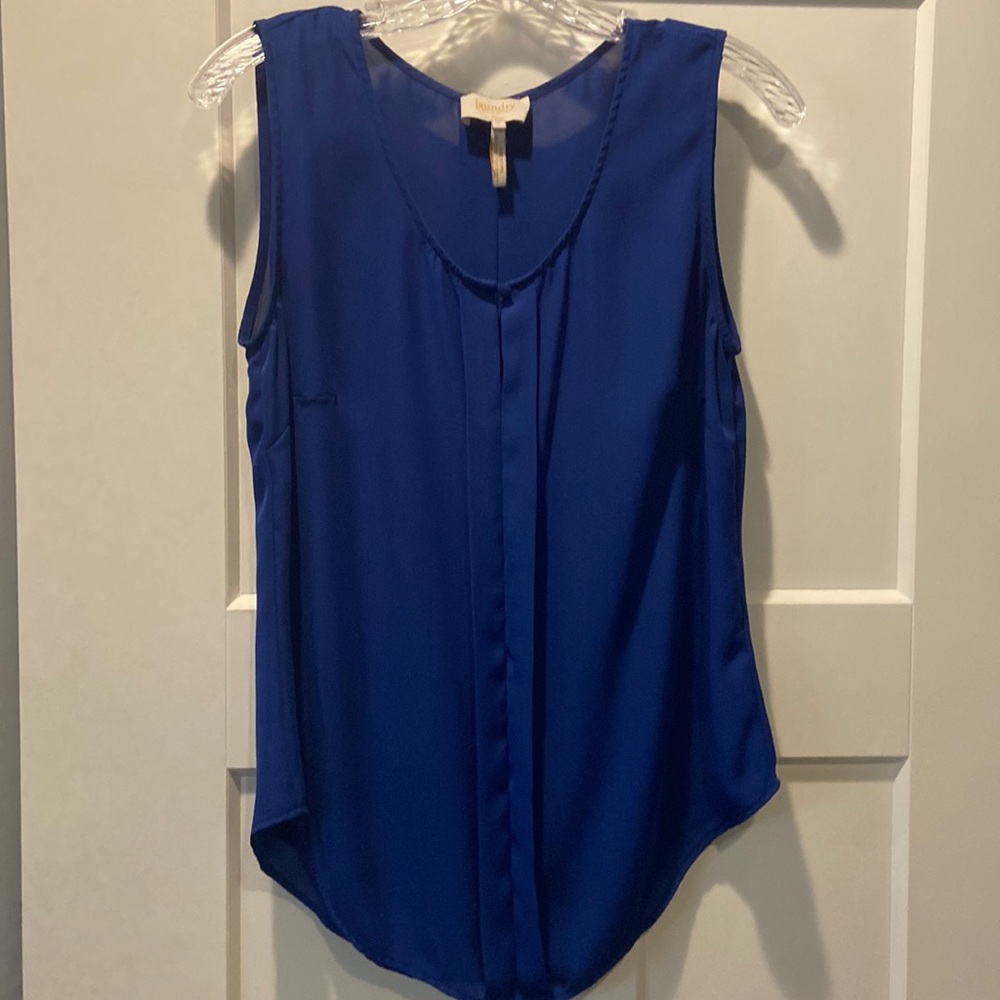 Blue Dressy Tank Top